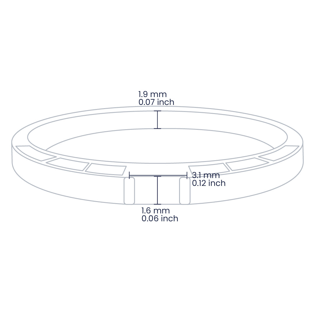 Croquis de un anillo en oro amarillo de 18 quilates con Esmeralda en el centro en forma rectangular de Joyería Caracas. 