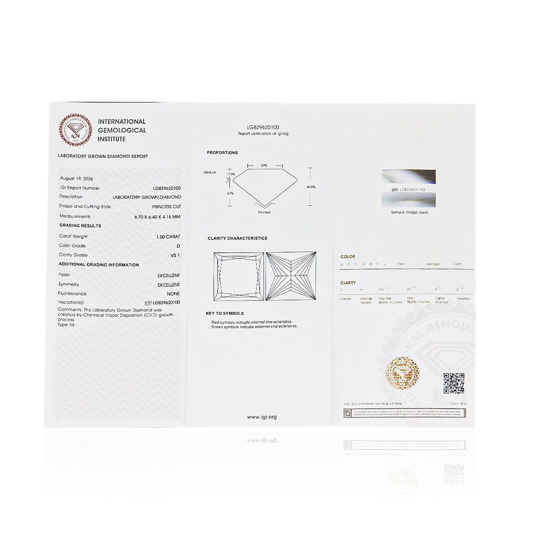 Diamante de Laboratorio Princess 02