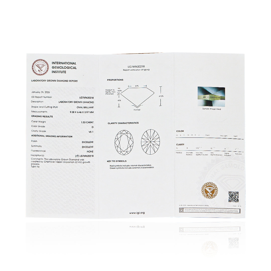 Diamante de Laboratorio Oval Brillant 02