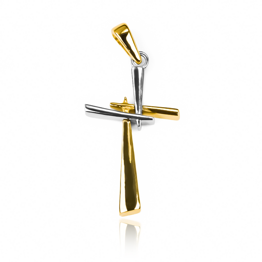 Dije Bicolor Abstract JC. Hecho con oro 18K, esta joyería de Joyería Caracas es una verdadera obra de arte. Con nuestra garantía para toda la vida.
