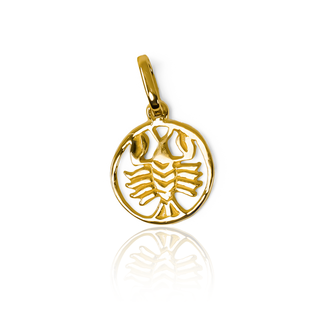 Dije Cancer, es una pieza en oro 18 quilates, fabricado en Joyería Caracas. Con una garantía de por vida.