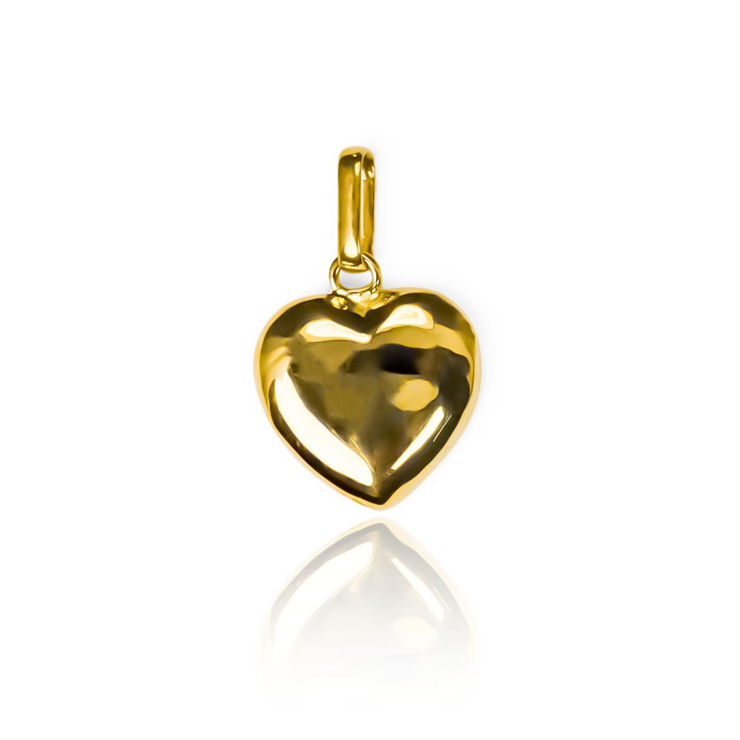 Dije Corazón Soplado L JT es una joya única y exclusiva con una cubierta de oro 18K, fabricado en Joyería Caracas, cuenta con garantía de por vida. 