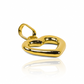 Dije Corazón silueta bombacha. Hecho de Oro 18K por la prestigiosa Joyería Caracas, cuenta con garantía de por vida. 