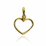 Dije corazón silueta liso JT está hecho en oro 18K por Joyería Caracas. Con garantía para toda la vida.