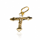 Dije Cristo acanalado L JC. Hecho de oro 18K, Joyería Caracas es perfecta para expresar su fe y estilo sofisticado. Con una garantía para toda la vida.