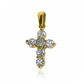 Dije Cruz Centelleante JC, Fabricado con Oro 18K, esta joyería de lujo de Joyería Caracas, cuenta con garantía de por vida. 