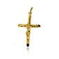 Dije Cruz Cristo tubo Jc, hecho de Oro 18K, es una joya de la prestigiosa Joyería Caracas. Con garantía para toda la vida.