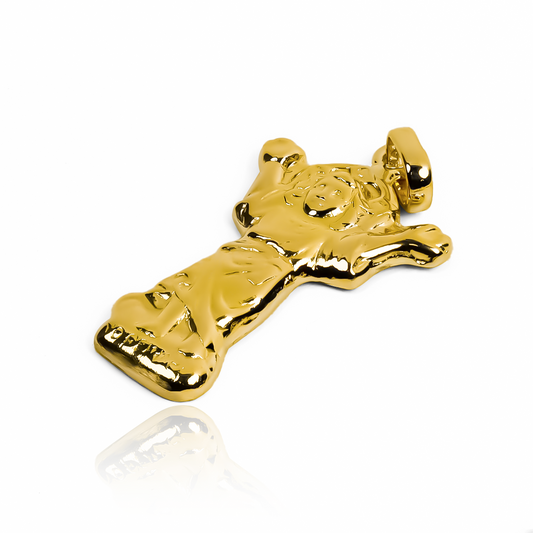 Dije Divino niño L, hecho de oro 18K premium por Joyería Caracas, es una joya divina con una garantía de por vida.