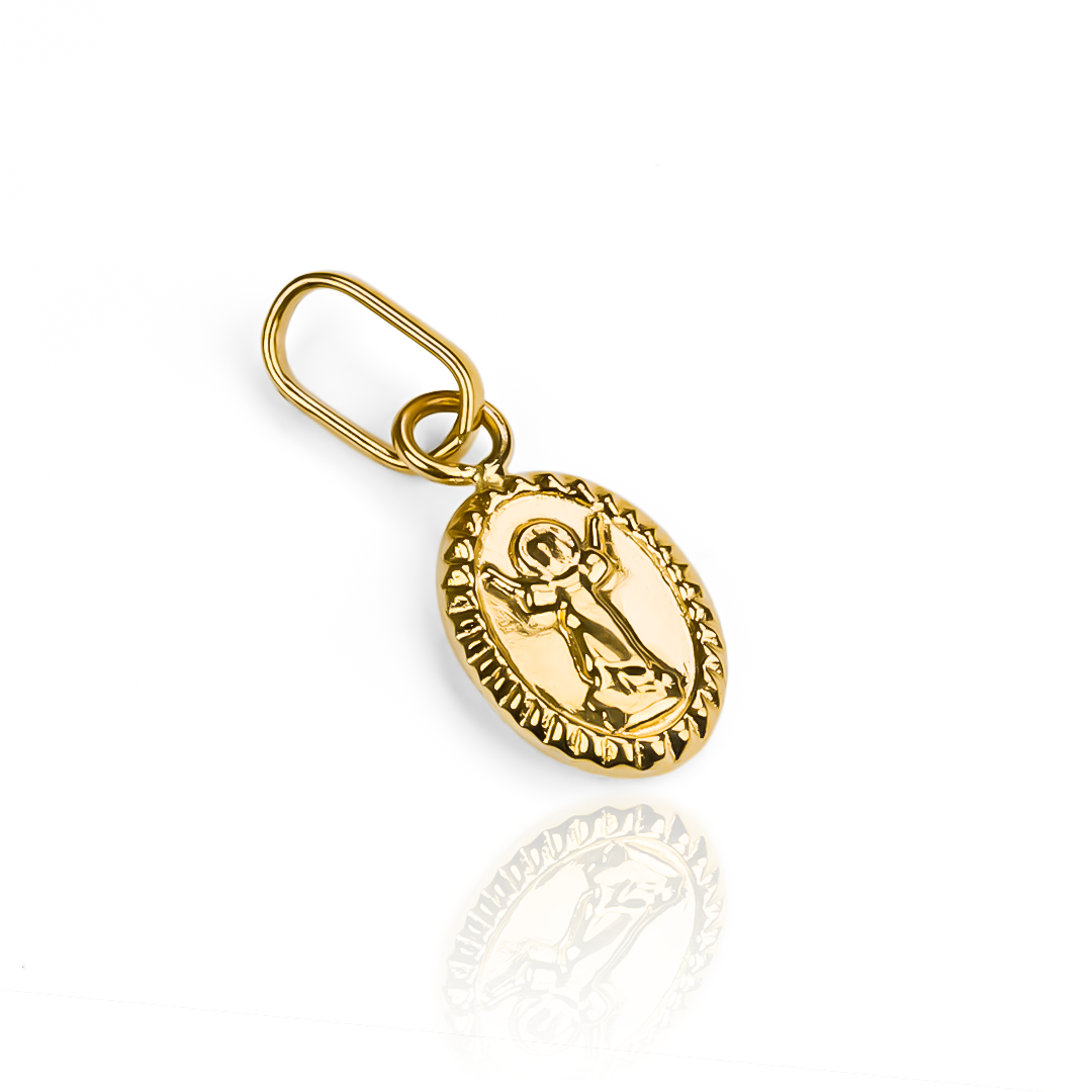 Dije Divino niño lazo S JT, una joya de oro 18K de la exclusiva Joyería Caracas. Con garantía de por vida.