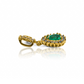 Dije Emerald Drop (Pieza Única), este hermoso dije, hecho de oro 18K por Joyería Caracas, cuenta con garantía de por vida. 