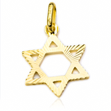 Dije de estrella de David M I en oro 18K de Joyería Caracas. Con garantía para toda la vida.
