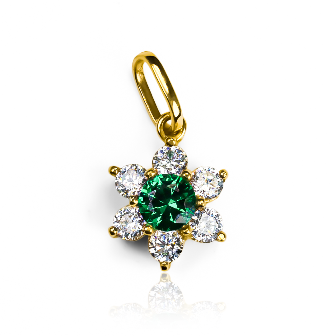 Siente la elegancia y exclusividad con el Dije Flower XL JC. Fabricado en oro 18K por Joyería Caracas, tiene garantía para toda la vida. Completa tu look con este accesorio único y duradero.