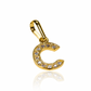 Dije Letra A crystal JT es un verdadero tesoro de Joyería Caracas. Confeccionado en oro 18K, cuenta con garantía de por vida. 