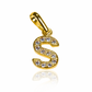 Dije Letra A crystal JT es un verdadero tesoro de Joyería Caracas. Confeccionado en oro 18K, cuenta con garantía de por vida. 