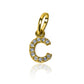 Dije Letra C crystals JT. Hecho con Oro 18K por Joyería Caracas, cuenta con garantía de por vida. 