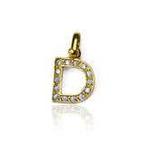 Dije Letra D crystal JT. Hecho de oro 18K y adornado con cristales de Joyería Caracas es una verdadera obra de arte. Con garantía para toda la vida.