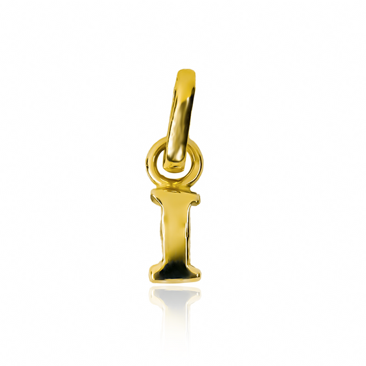 Dije de la letra "I" en oro 18K de Joyería Caracas es una pieza elegante, cuenta con garantía de por vida. 