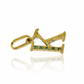Dije Letra K cristales JC en oro 18K. Nuestra Joyería Caracas te ofrece una garantía para toda la vida.