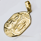 Dije Medalla escapulario I. Hecho de Oro 18K y con la garantía de toda la vida de Joyería Caracas.
