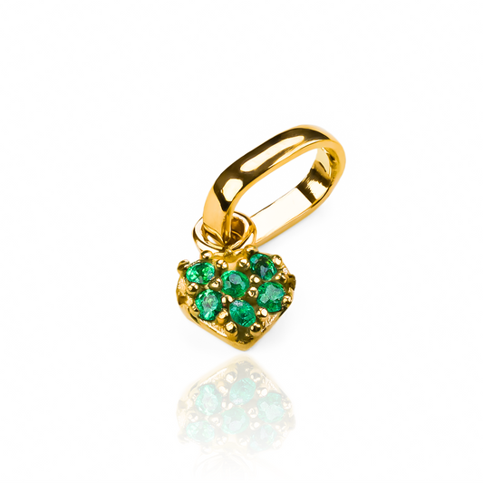 Dije Mini Cristal Heart es una joya exquisita de oro 18K de Joyería Caracas que ofrece una garantía para toda la vida.