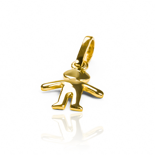 Disfrute de la elegancia y calidad del Dije Niño S JC con detalles de oro 18K de la prestigiosa Joyería Caracas. Esta joya exclusiva cuenta con garantía para toda la vida, asegurando su durabilidad y valor por siempre.