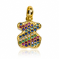 Dije Osito L multicolor JT es una verdadera joya de lujo. Elaborado en oro 18K por la prestigiosa Joyería Caracas, cuenta con garantía de por vida. 