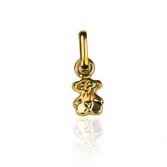 Dije Oso Miniatura en oro de 18K. Creada por Joyería Caracas, cuenta con garantía de por vida.