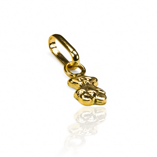 Dije Oso Miniatura en oro de 18K. Creada por Joyería Caracas, cuenta con garantía de por vida.