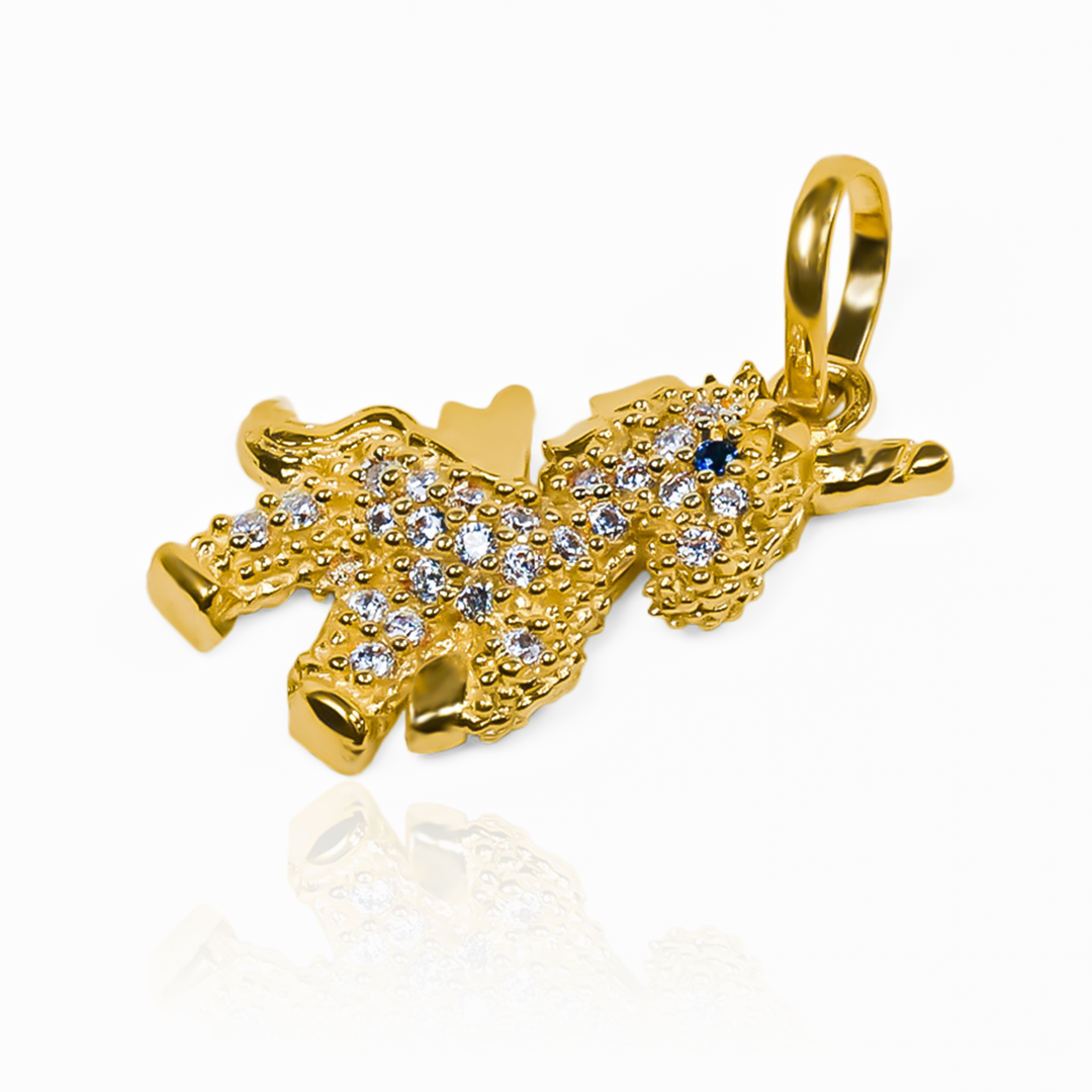 Dije Unicornio cristales JT es una joya de oro 18K con un diseño exclusivo de Joyería Caracas. Cuenta con garantía de por vida. 