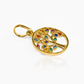 Dije Árbol de la vida multicolor JT. Confeccionado en Oro 18K por Joyería Caracas, cuenta con garantía de por vida. 