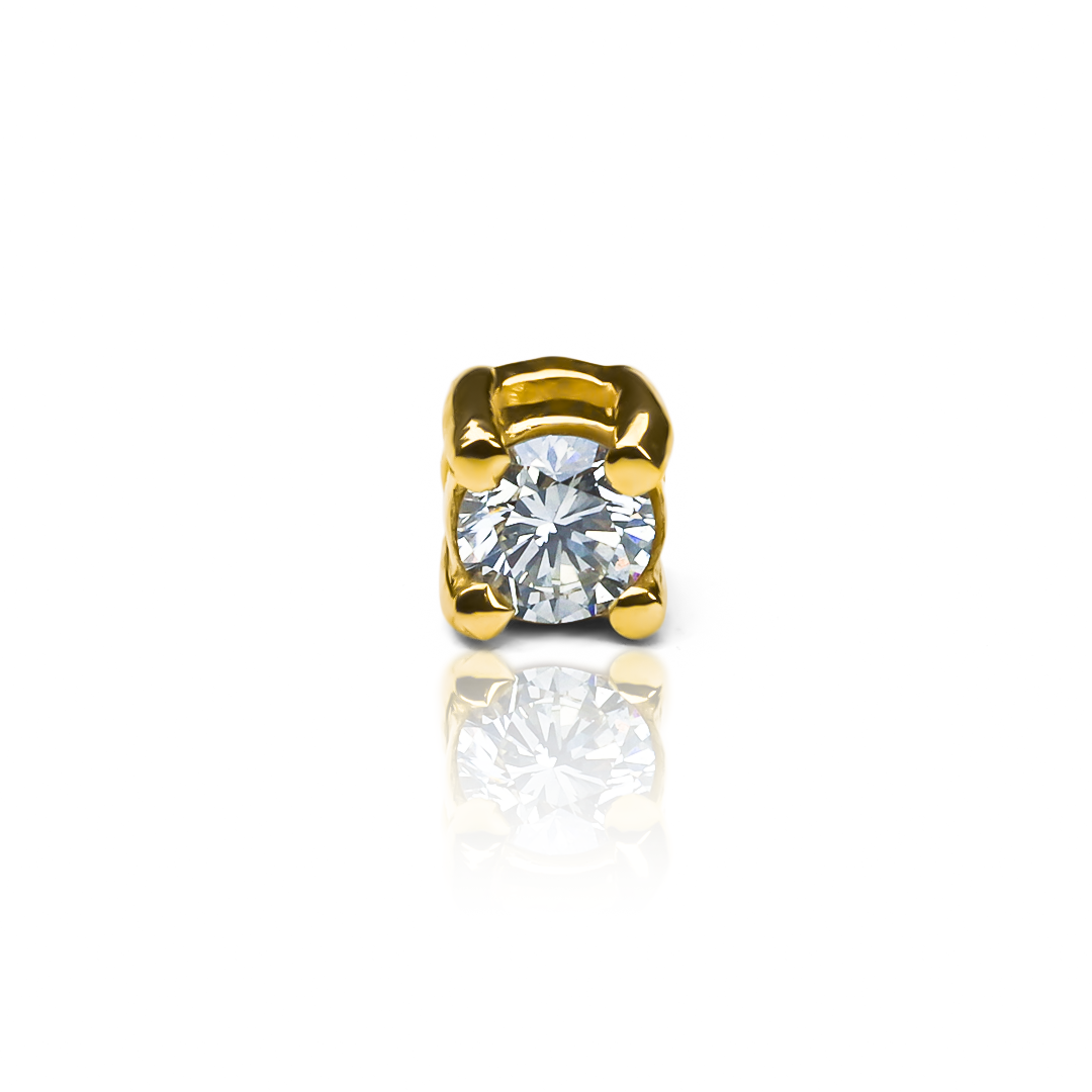 Dije pasante #3 en Oro 18K. Fabricado por Joyería Caracas y respaldado por una garantía de por vida.