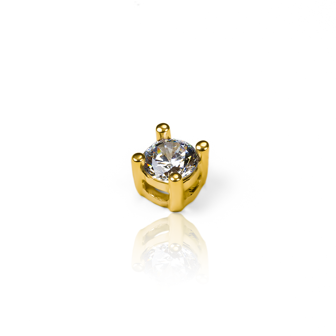 Dije pasante #4, elaborado con oro de 18K, de la exclusiva Joyería Caracas. Con garantía para toda la vida.