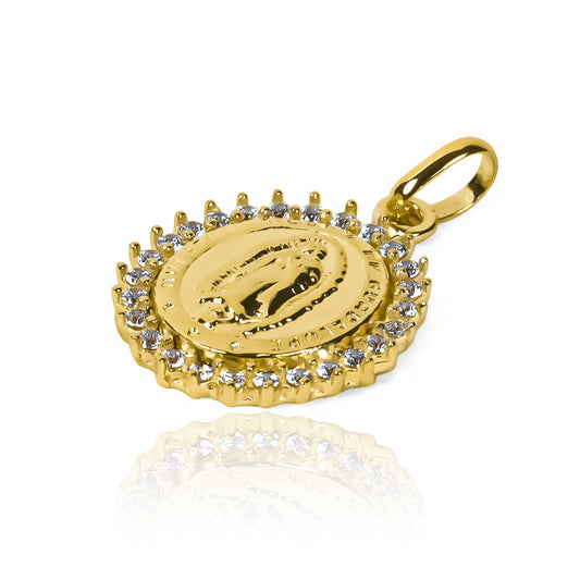 Dije Guadalupe XL cristales JT