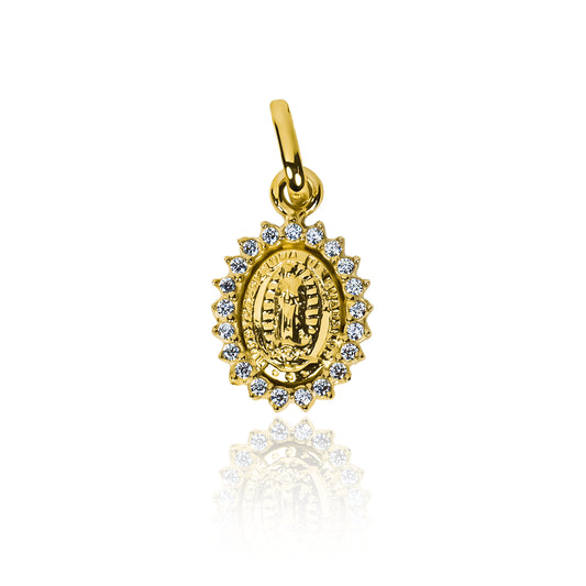 Dije Guadalupe crystal M JT