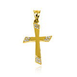 Dije Bright Cross I. Hecho con oro 18k de la máxima calidad, Joyería Caracas presenta esta pieza de diseño exclusivo y sofisticado, cuenta con garantía de por vida. 