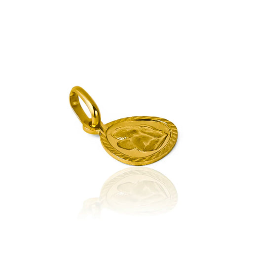 Dije Angelito XS marco I está confeccionado en oro 18K de la prestigiosa Joyería Caracas. Con garantía de por vida.