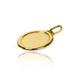 Dije Placa Oval con marco