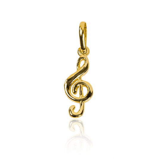 Dije Clave de SOL II. Hechos de Oro 18K y con la calidad de Joyería Caracas. Con nuestra garantía para toda la vida.