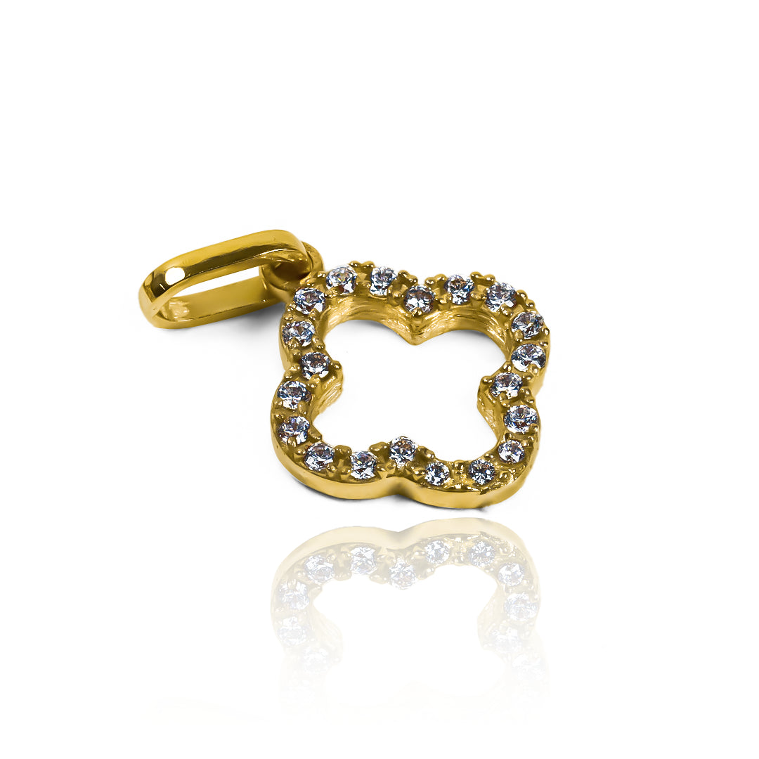 Crystal flower 6 petals blue JT SM