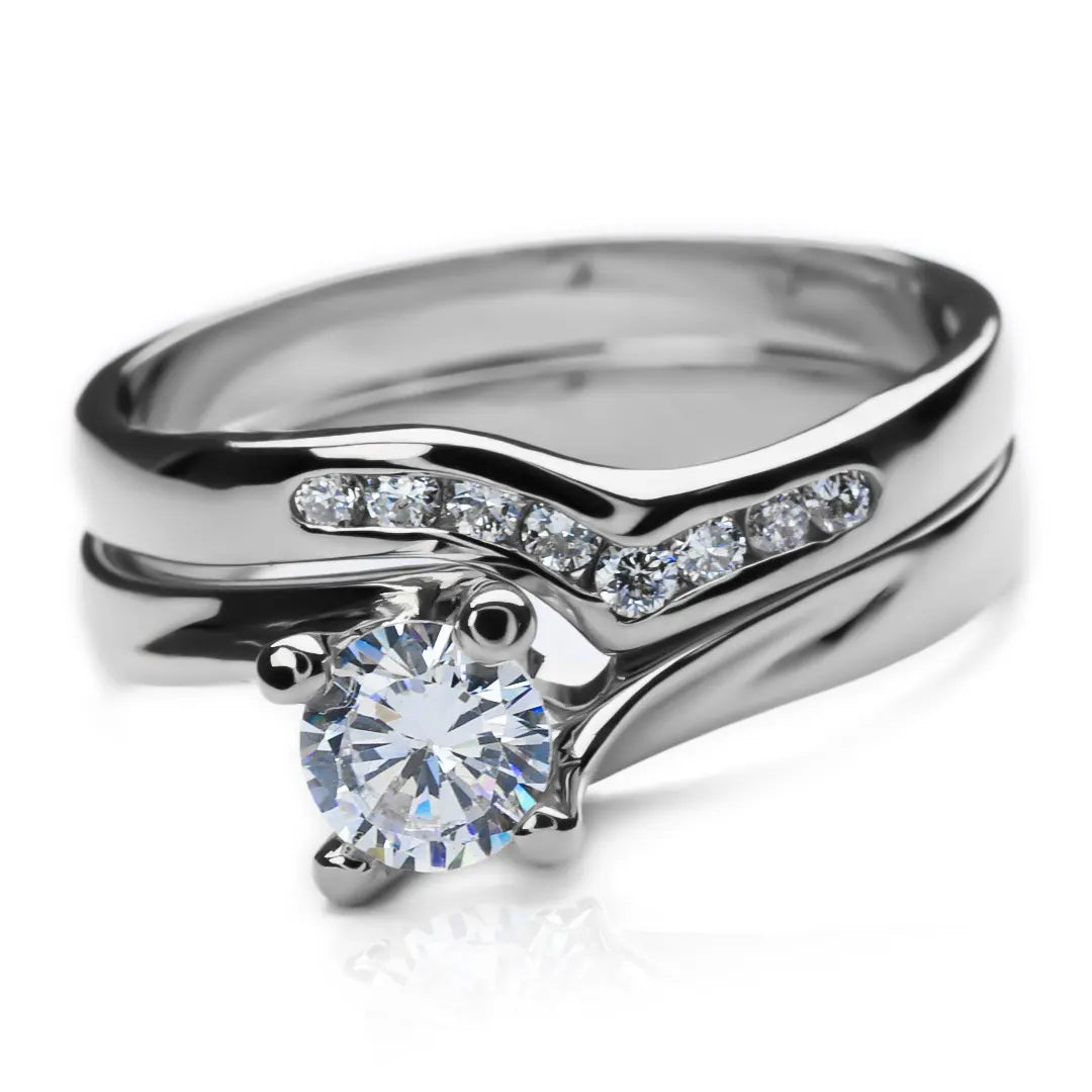 Anillo de compromiso duo san marteen, fabricado en Joyería Caracas y oro 18k de la más alta calidad, con certificado de garantía para toda la vida.