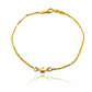 Pulsera escalera plana estrella I fabricada en oro de 18 quilates por Joyería Caracas, cuenta con un certificado de calidad y garantía de por vida.