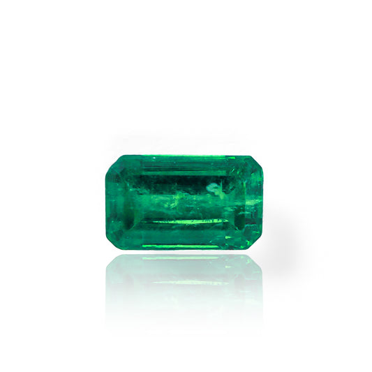 Esmeralda Natural Colombiana de verde vívido