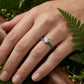 Anillo Quantum Radiant Lab Diamond - Emerald