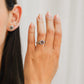 Thorned heart ring - emerald
