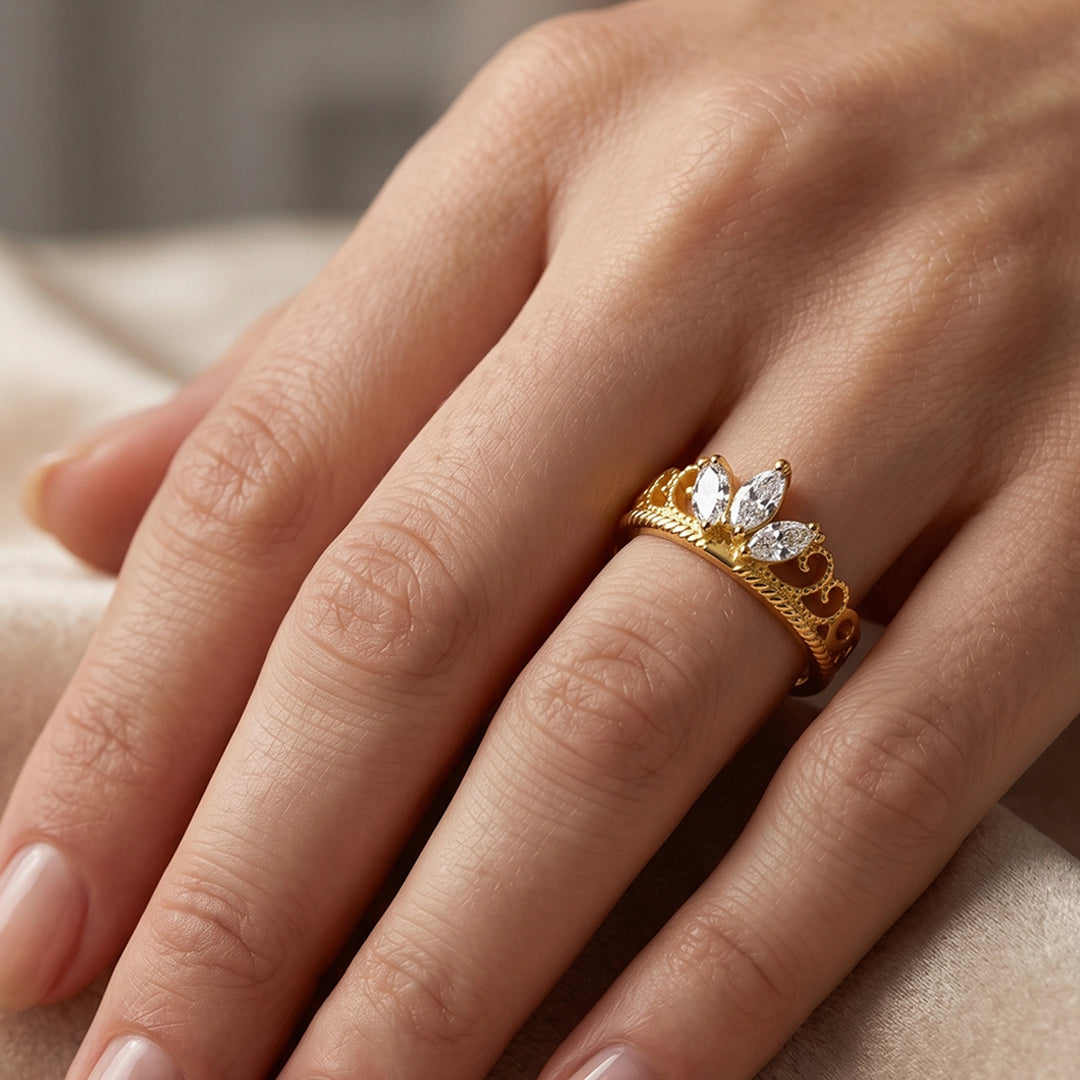 Anillo Corona Marquis