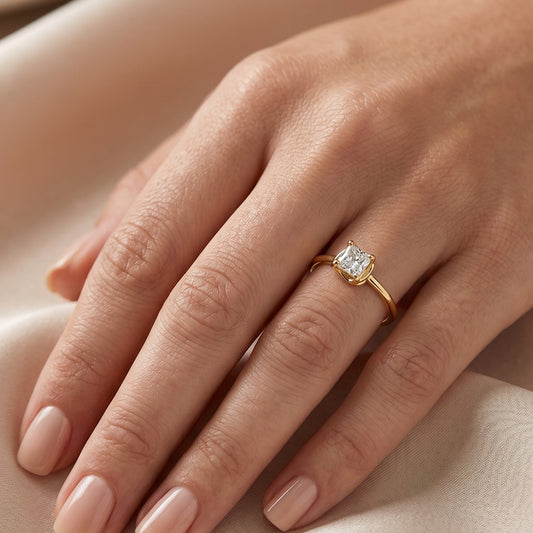 Anillo Silent Spin square II - Diamond