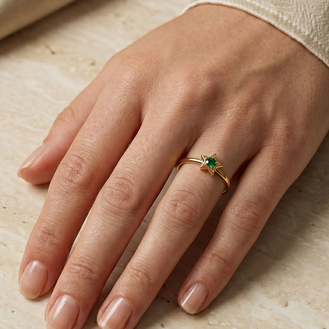 Anillo Star Green