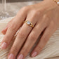Anillo corazón espinado Moissanita