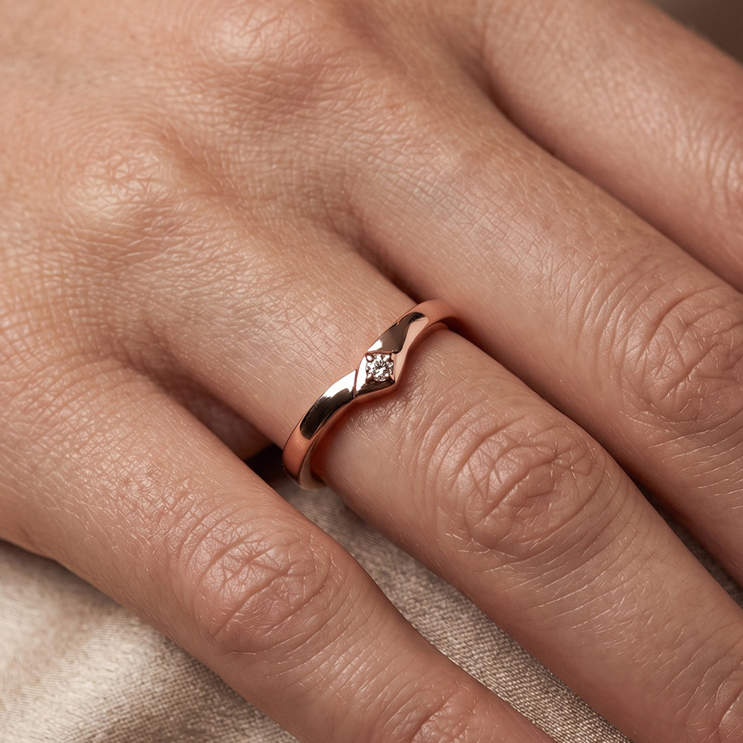 Anillo simple vi Diamond