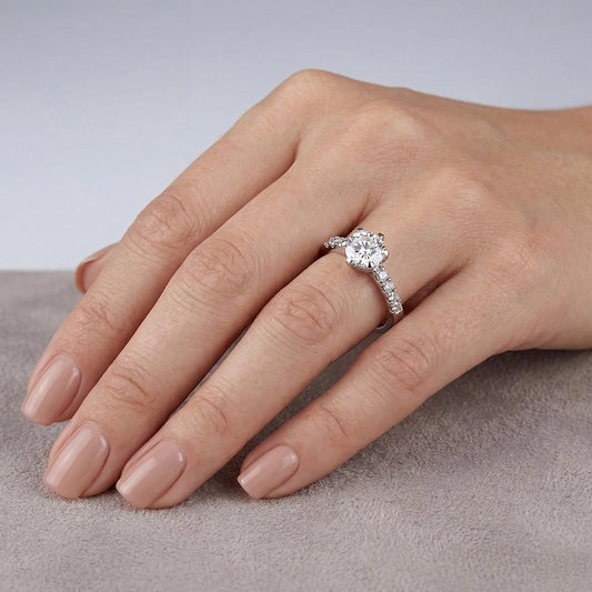 Anillo raff lover II Moissanita 5.5mm